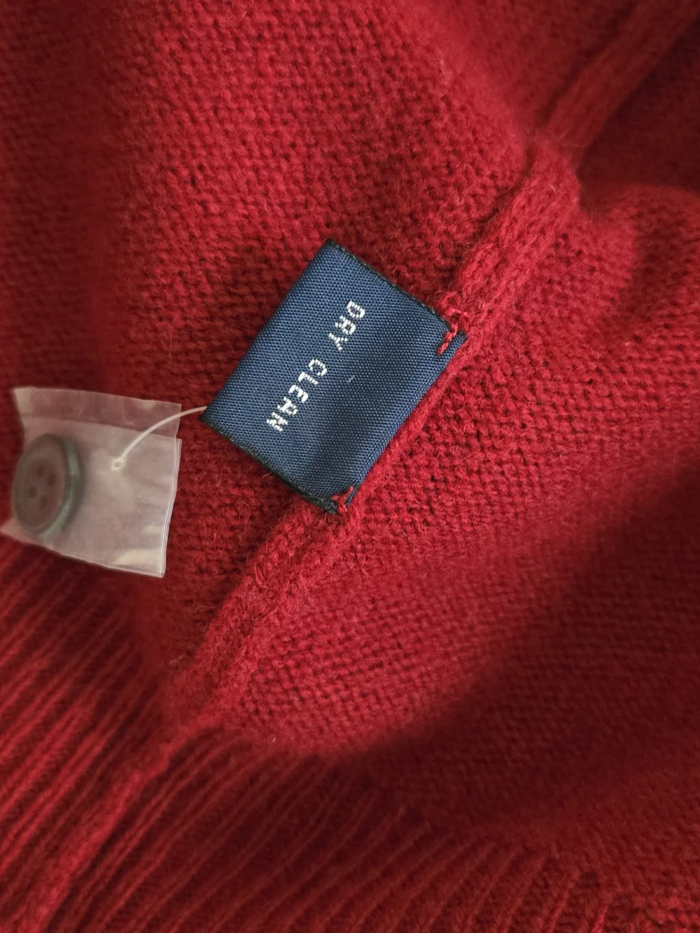 Polo by Ralph Lauren Dark Red Long-Sleeve Polo Sweater